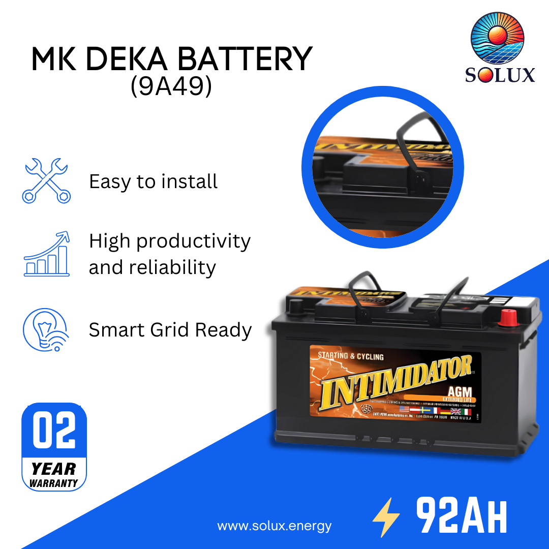 This is an image of MK Deka 12V 70Ah Battery AGM